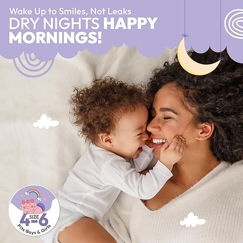 Miniatura 2 de Almohadillas elevadoras de pañales durante la noche  Insertos adhesivos para pañales para niños y niñas  Forros nocturnos para tamaños 4  6  Detiene