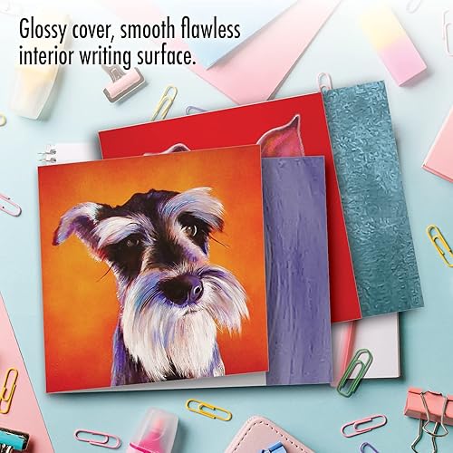 Miniatura 5 de The Best Card Company - 10 adorables tarjetas de notas en blanco (4 x 5.12 pulgadas) - Tarjetas de vida silvestre y animales, juego surtido para