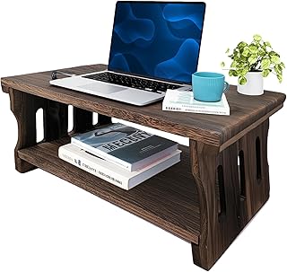 Small Altar Table,Coffee Tables,Hand Carved Natural Brown Wood Small Puja Table, Used in The Tea Table,Study Room,Yoga Room.IT is 23.6 Inches (L),11.6 Inches (W), 8 Inches (H)