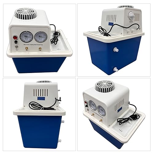 Miniatura 9 de INTSUPERMAI Evaporador rotativo de 2L con bomba de vacío de circulación de agua de 15L, Rotavap de elevación manual de laboratorio de 110V