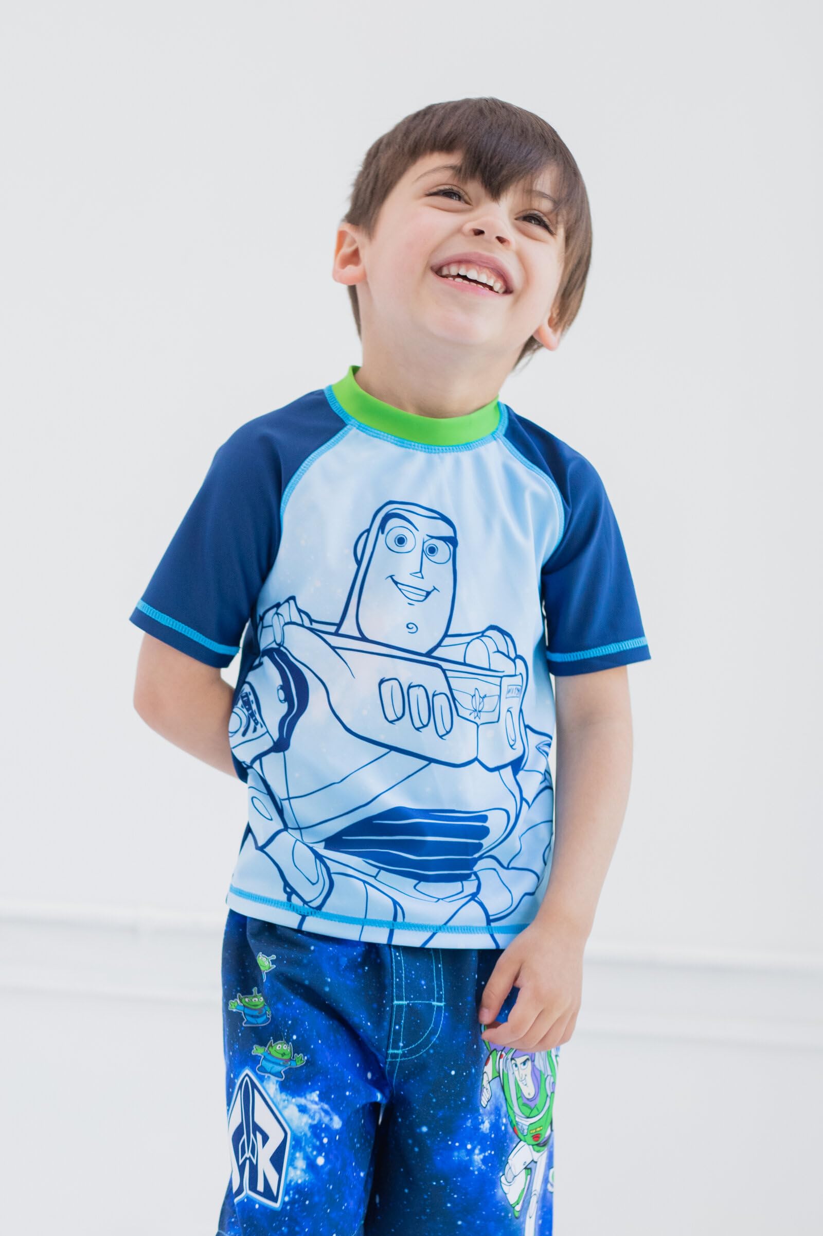 Disney Cars Lightning McQueen Toddler Boys Swim Trunks czerwony/żółty