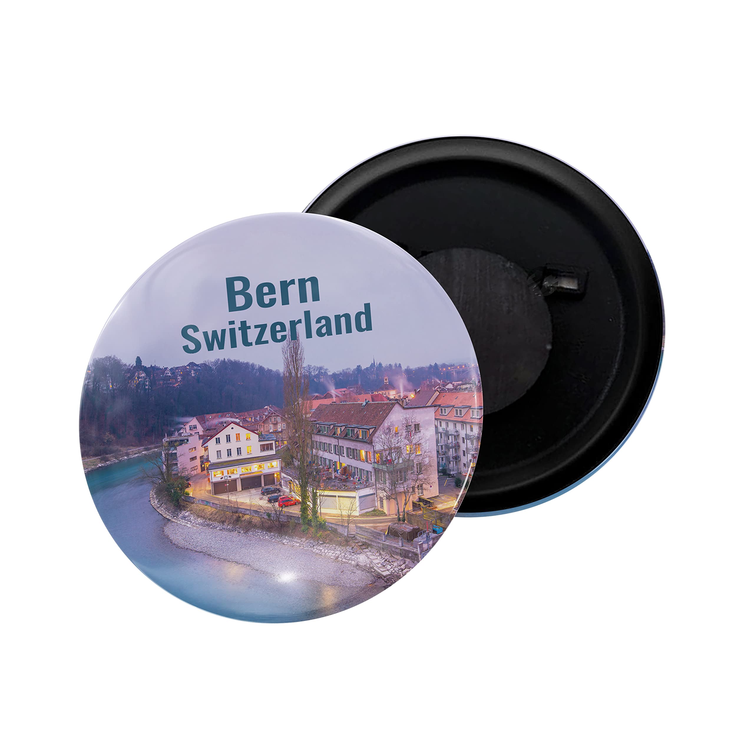 dhcrafts Fridge Magnet Switzerland Bern Glossy Finish Design Pack of 1 (58mm)
