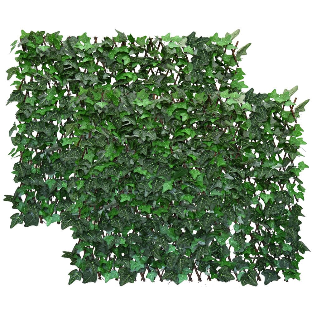 Photo 1 of GLANT Expandable Fence Privacy Screen for Balcony Patio Outdoor,Decorative Faux Ivy Fencing Panel,Artificial Hedges (Single Sided Leaves)