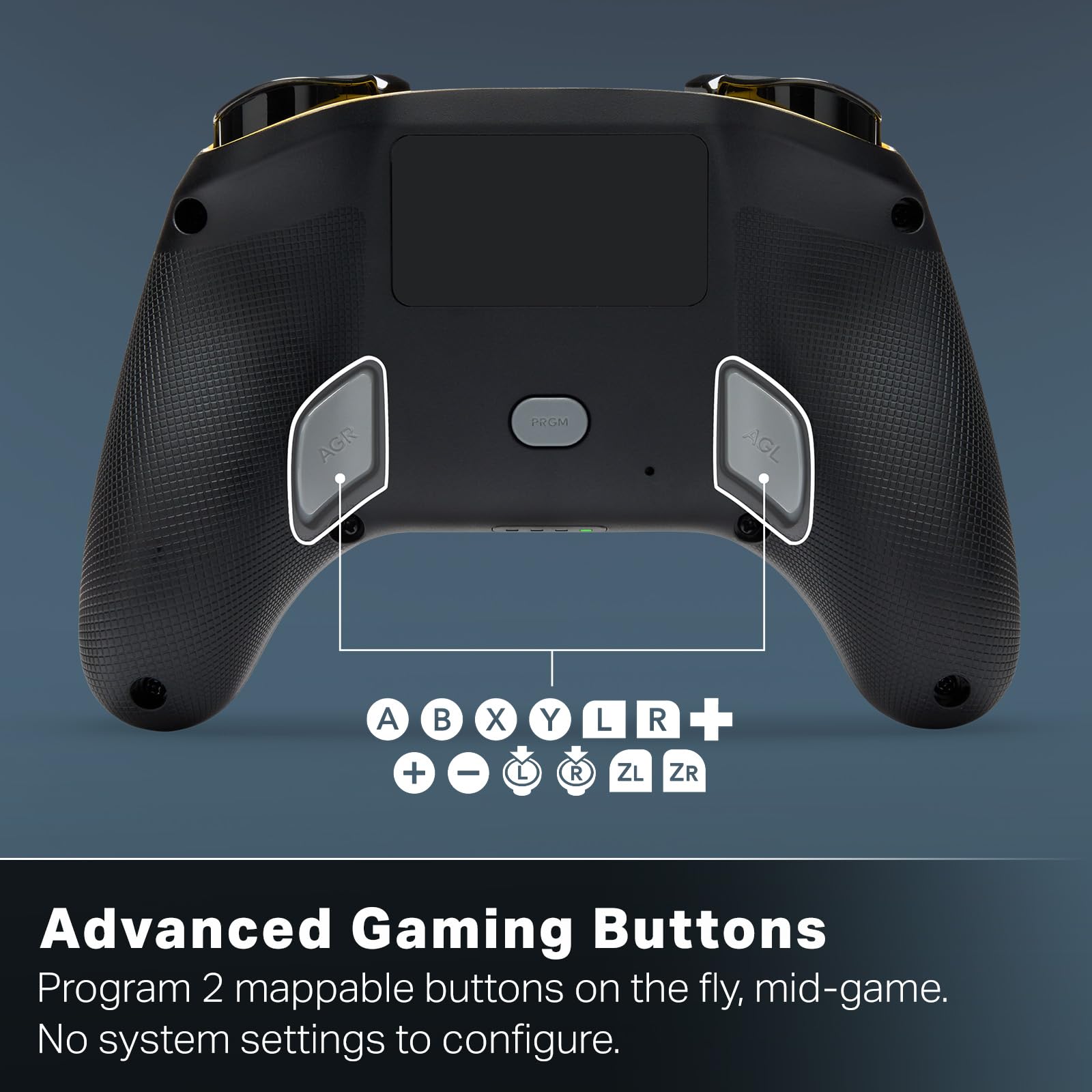 PowerA Controller senza fili Advantage per Nintendo Switch 2 - Pokémon: Evoluzioni MegaCon licenza ufficiale, effetto Hall, pulsanti mappabili, controller pro, Pulsante C, comandi di movimento