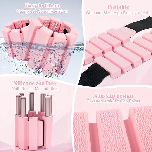 Miniatura 2 de Home Pilates Essentials Kit para mujer, juego completo de anillo y pelota de equipo de pilates 13 en 1 con 5 bandas de resistencia TPE, pesas de