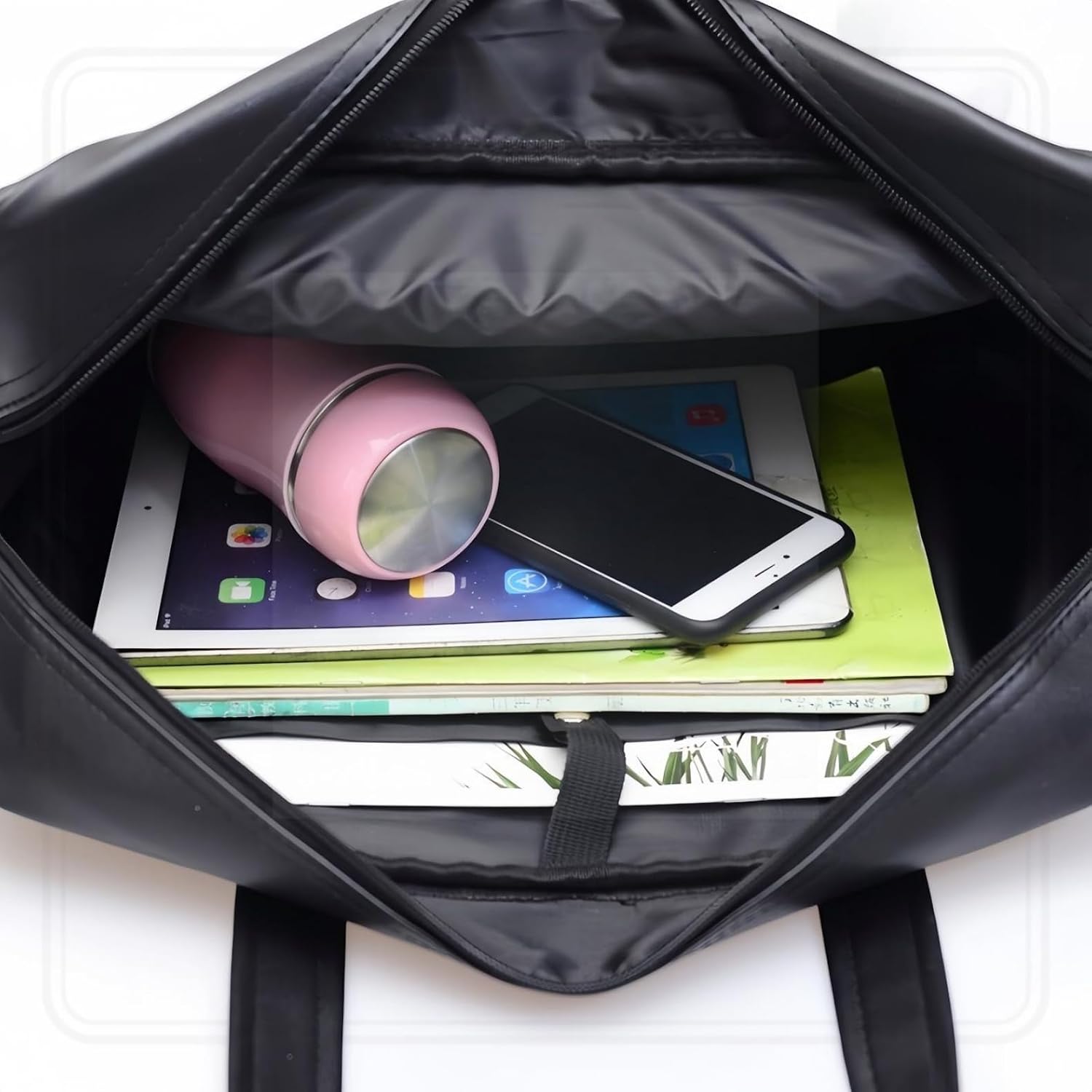 [Skalak] スクールバッグ トートタイプ 男女兼用 | 高校生 通学用 大容量 軽量 ソフトPUレザー | 【おしゃれで実用的