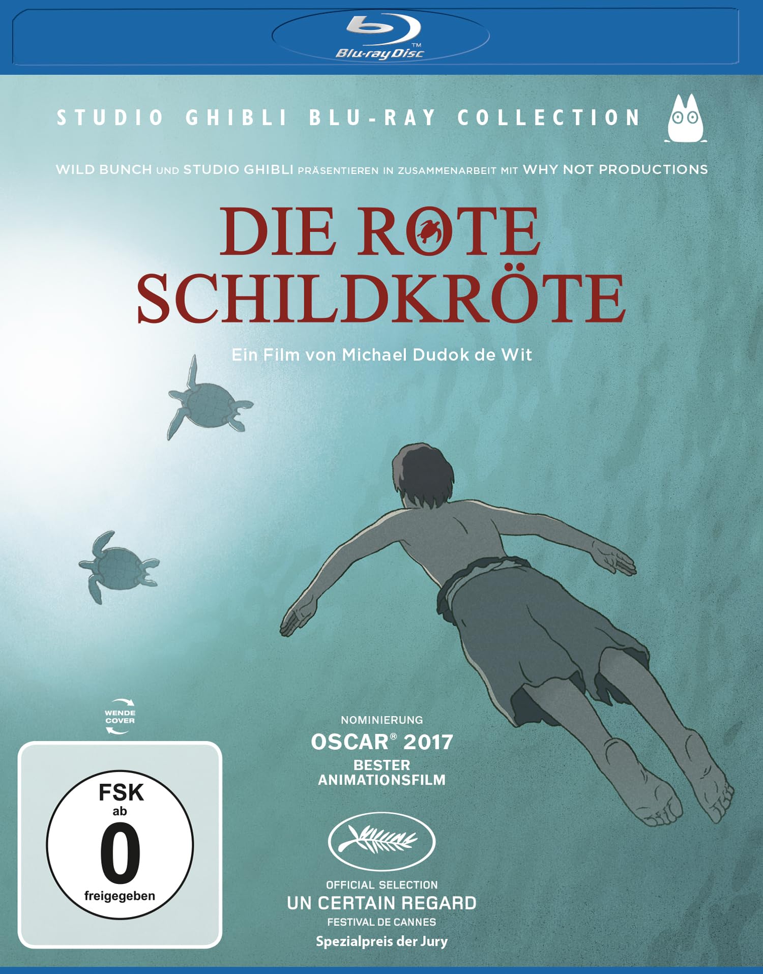 La tortuga roja en Blu-ray película de animación coleccionista