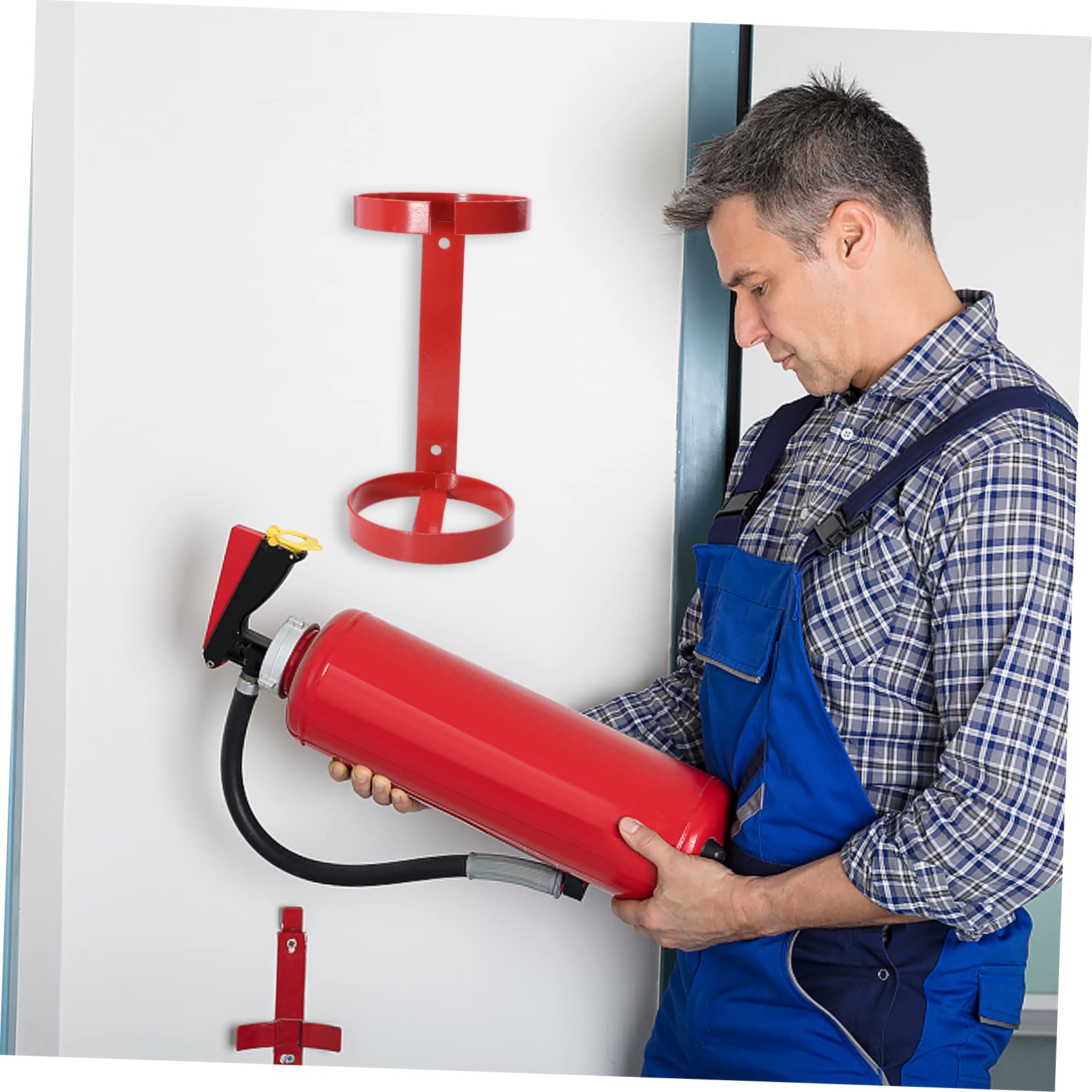 ORFOFE Estante Para Extintores De Metal Colgador De Pared Para Extintor Soporte De Hierro Para Extintor De Incendios Para Fijar Pared