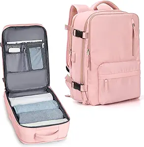 Carry On Backpack for Women, 17in Laptop, Waterproof, Travel Under Seat