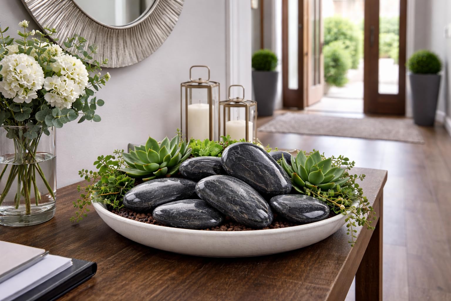 Piedra Negra para Decoracion de Alto Pulido tamaño 8-12cm (5, Kilogramos)