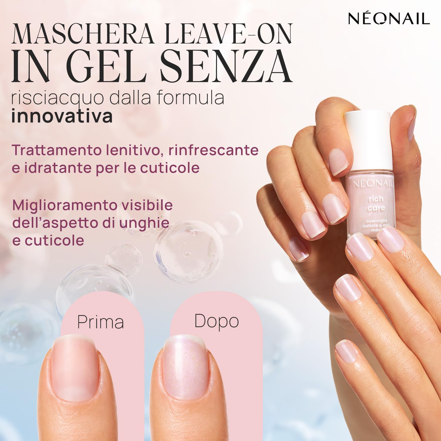 NÉONAIL Rich Care Overnight Cuticle & Nail Mask - Nail Strengthening & Cuticle Moisturizer - 5ml - 3