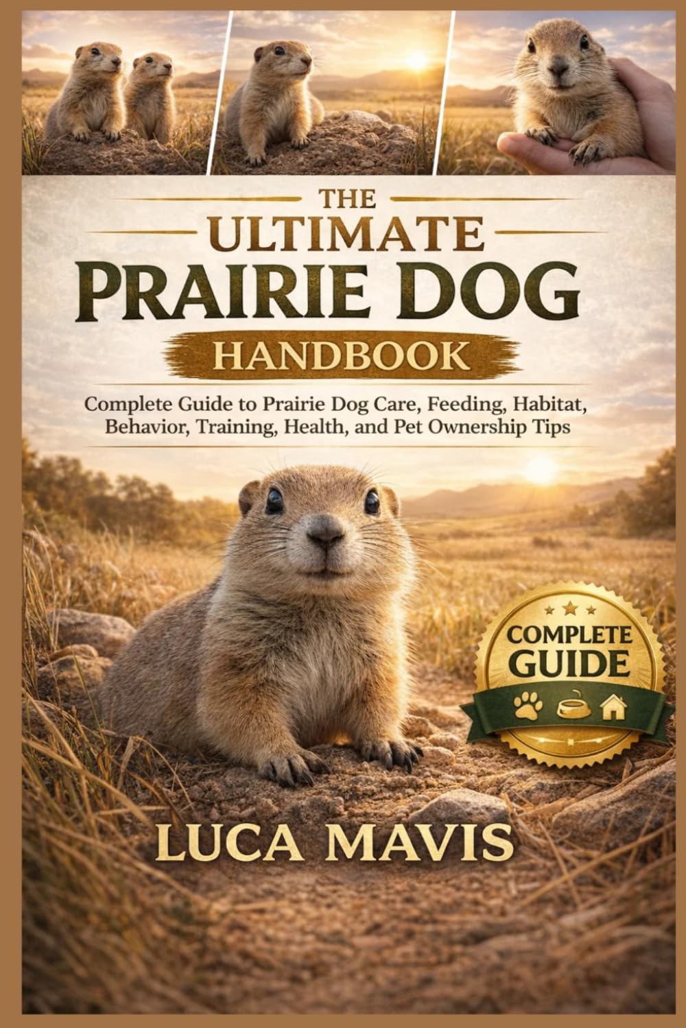 THE ULTIMATE PRAIRIE DOG HANDBOOK: Complete Guide to Prairie Dog Care, Feeding, Habitat, Behavior, Training, Health, and Pet Ownership Tips