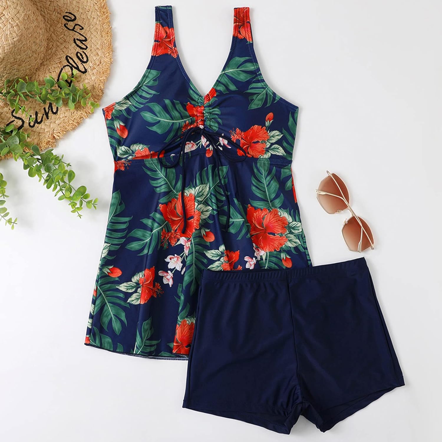 TsaChick Yogahose Damen Mit Taschen - 7/8 Thermo Jogginghose High Waist