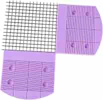 Holibanna 2pcs Quilling Combs For Paper Craft Stainless