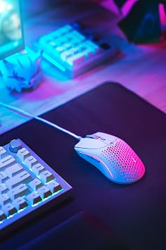 Glorious Model O 2 RGB Wired 26000 DPI 59 gram Gaming Mouse Matte White with BAMF sensor