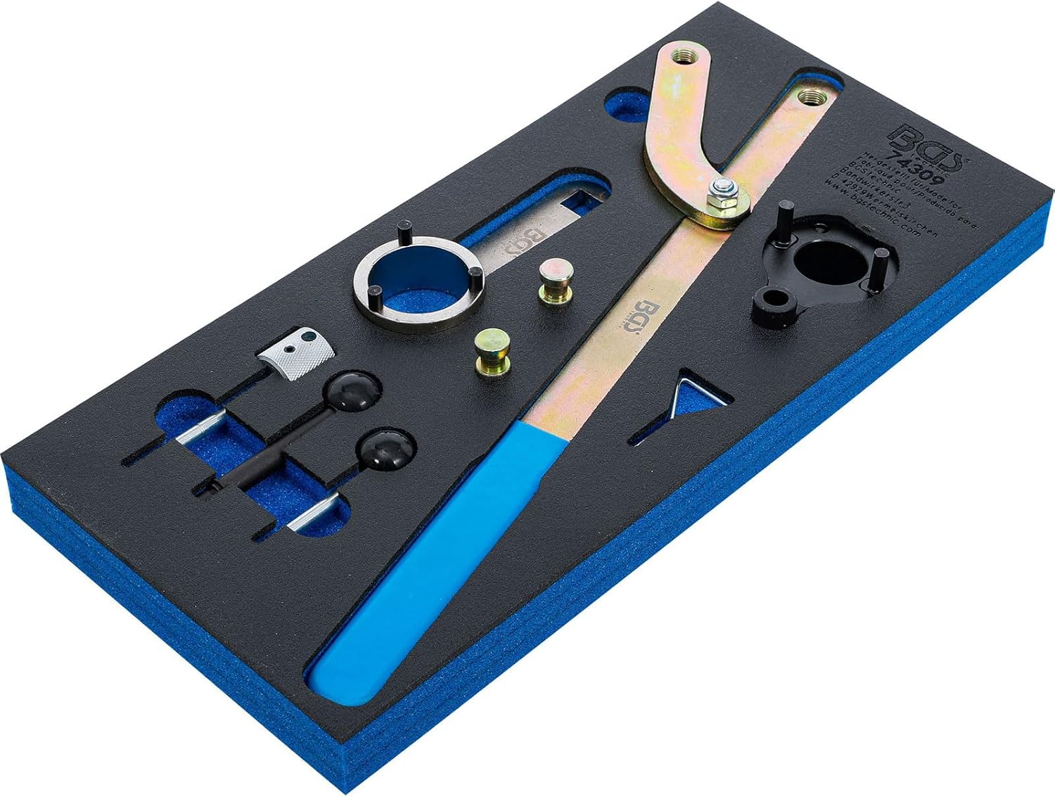 BGS 74309 Workshop Trolley Insert 1/3: Engine Adjustment Tool Set for VAG 2.0 TDI Common Rail