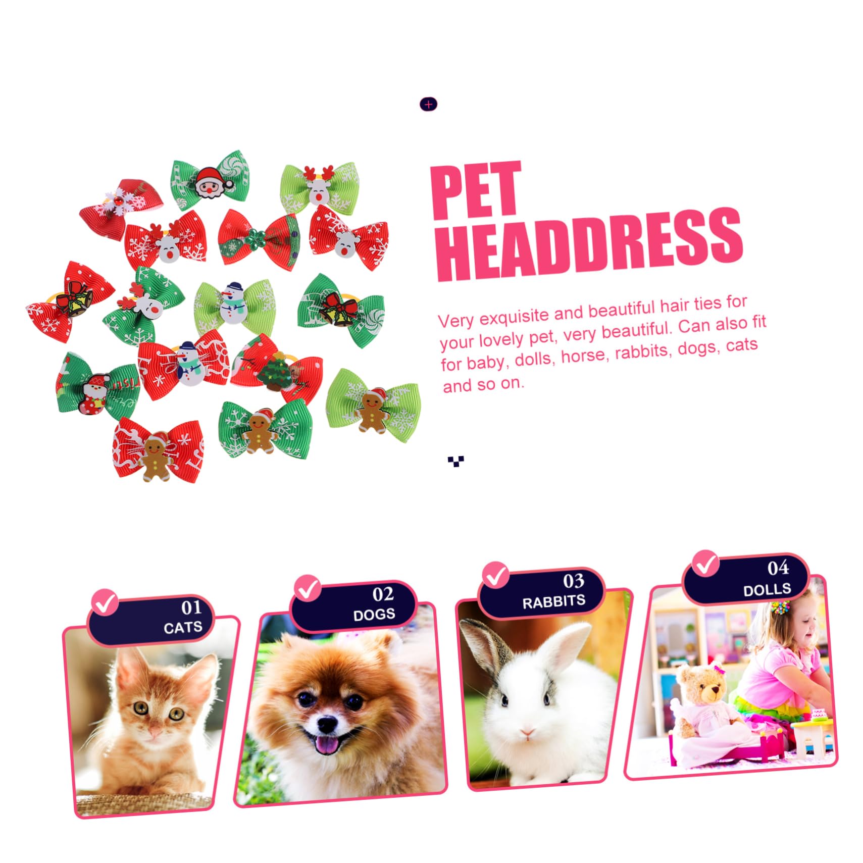 Toddmomy 200 Piezas Cuerda de Pelo de Perro Accesorios para Perros para Perros pequeños Ropa de Perro para Perros pequeños niña Anillo de Pelo de Mascota Lazo para el Pelo de Mascotas
