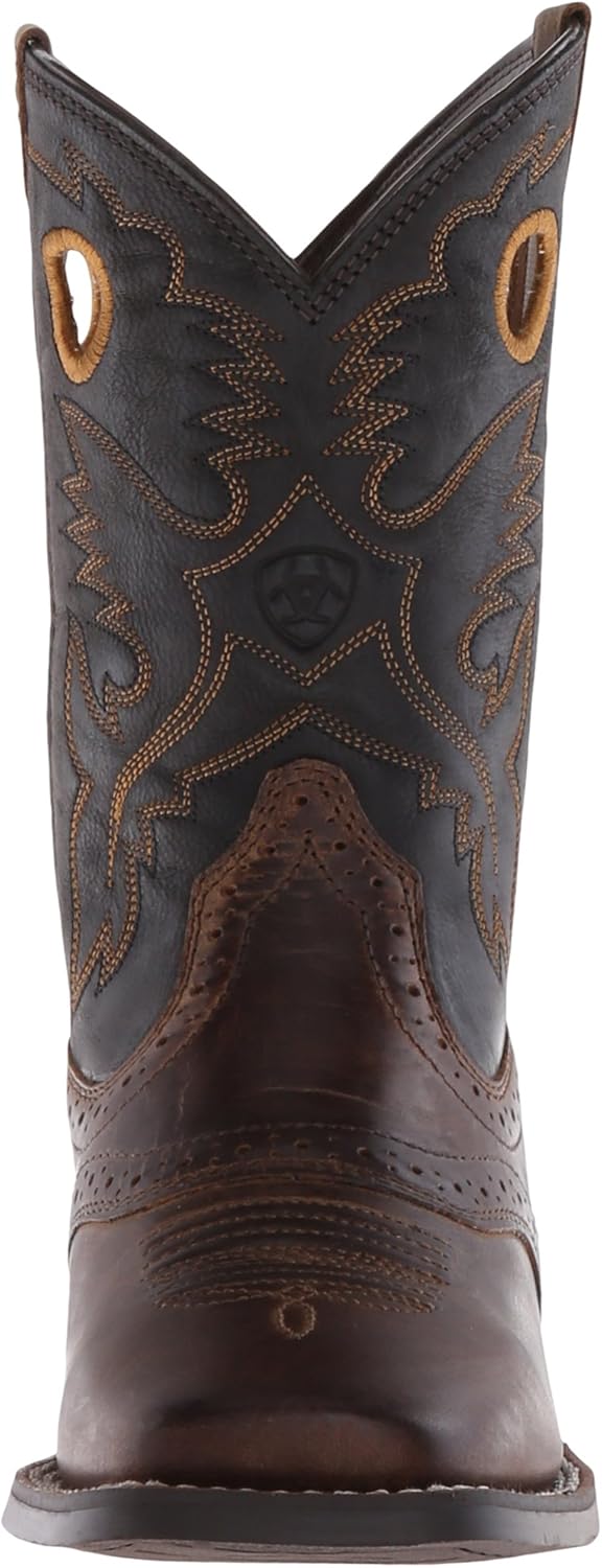 Ariat Heritage Roughstock Western Boots - Kids’ Leather Country Riding Boot - Image 2