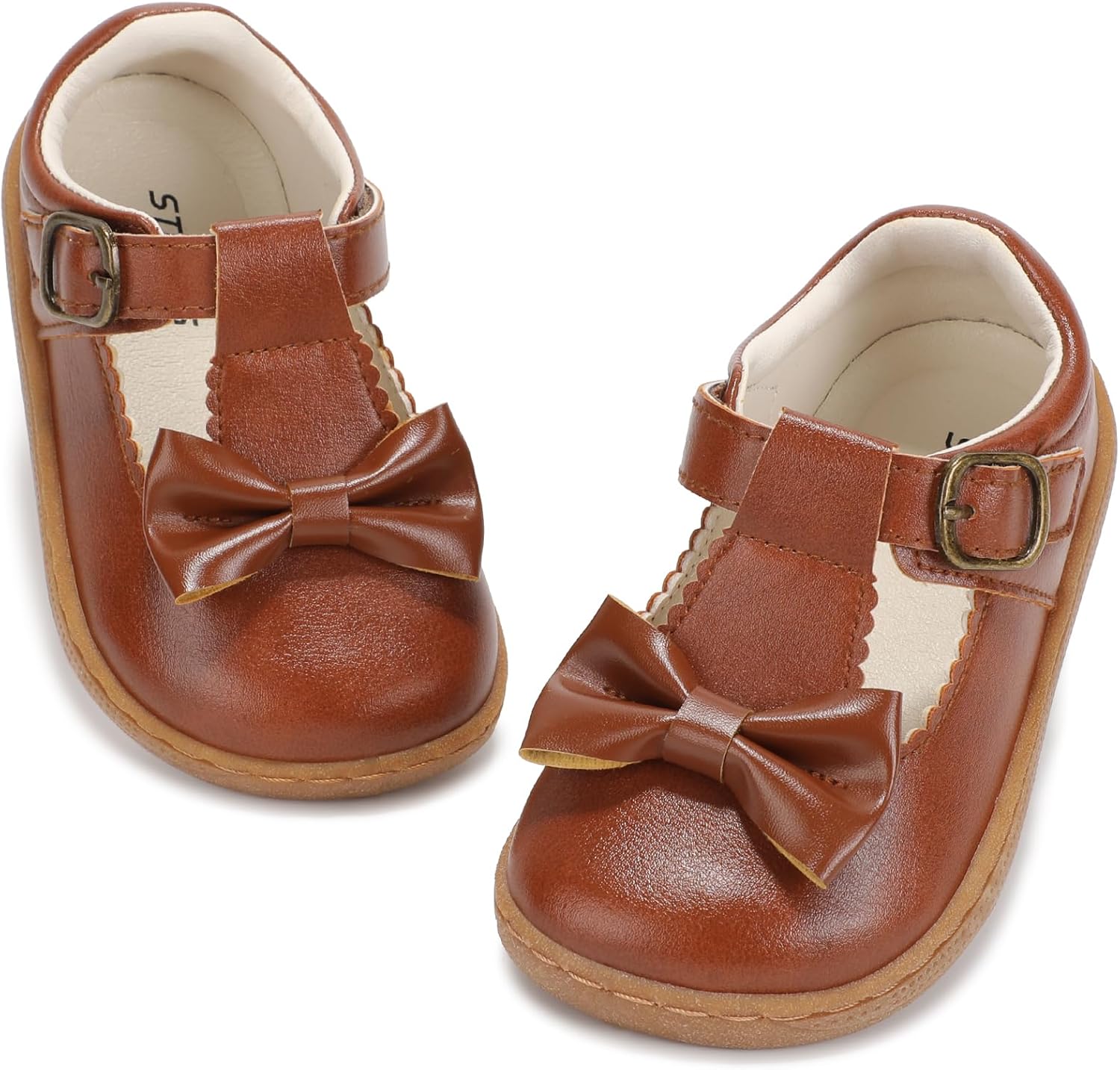 Wide Little Girls Mary Jane Shoes T-Strap Toddler Girls Dress Shoe for Easter Halloween Christmas Wedding Party Church