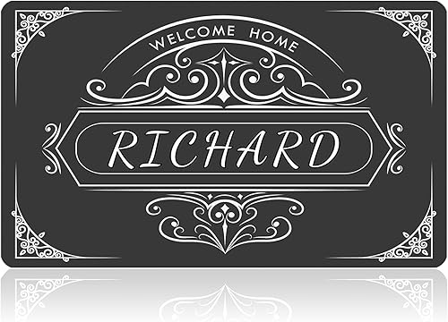 Miniatura 11 de Tapete de bienvenida personalizado para entrada al aire libre – Tapete personalizado para puerta delantera entrada al aire libre – Tapetes Retro