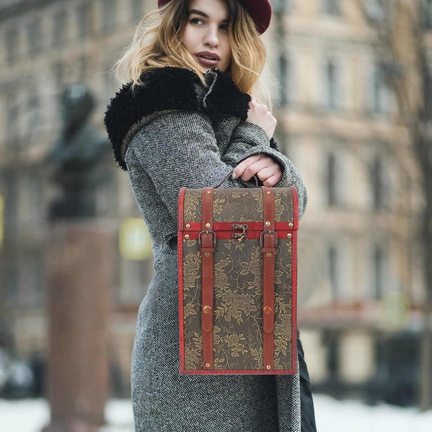 Box Double Wine Box Wine Packing Case Packaging Case Bottle Container Holder