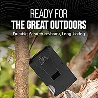 Vista 5 de Mountain Voyage - Cartera minimalista para hombre, billetera delgada RFID resistente a los arañazos, tarjetero y clip para dinero, dinero y tarjetas