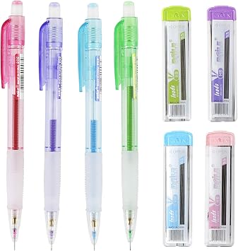 Baile Automatic Mechanical 0.5mm Led Pencils Eno 4 Colors Set