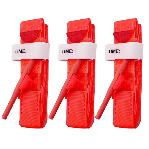 Paquete de 3 torniquetes para gatos, torniquetes de emergencia al aire libre, primeros auxilios, táctico, primeros auxilios, control de hemorragias,