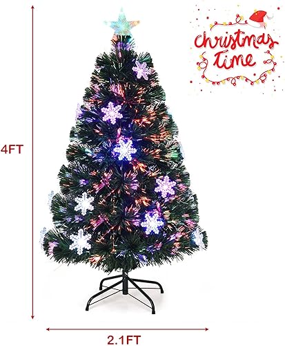 Miniatura 14 de Árbol de Navidad artificial preiluminado de 7.5 pies, árbol de Navidad delgado con 980 puntas de ramas de PVC, 350 luces LED, 75 conos de pino