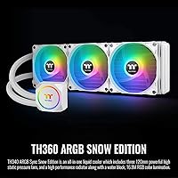 Vista 2 de Thermaltake TH360 ARGB Placa base Sync Snow Edition Intel LGA1700 Ready/AM5/AMD Sistema de refrigeración líquida todo en uno 14.173 in Radiador