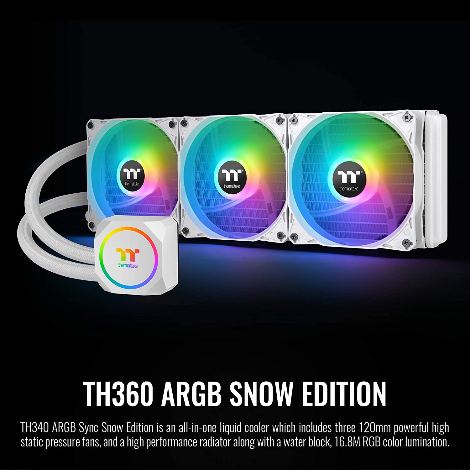Amazon.com: Thermaltake TH360 ARGB Motherboard Sync Snow Edition  