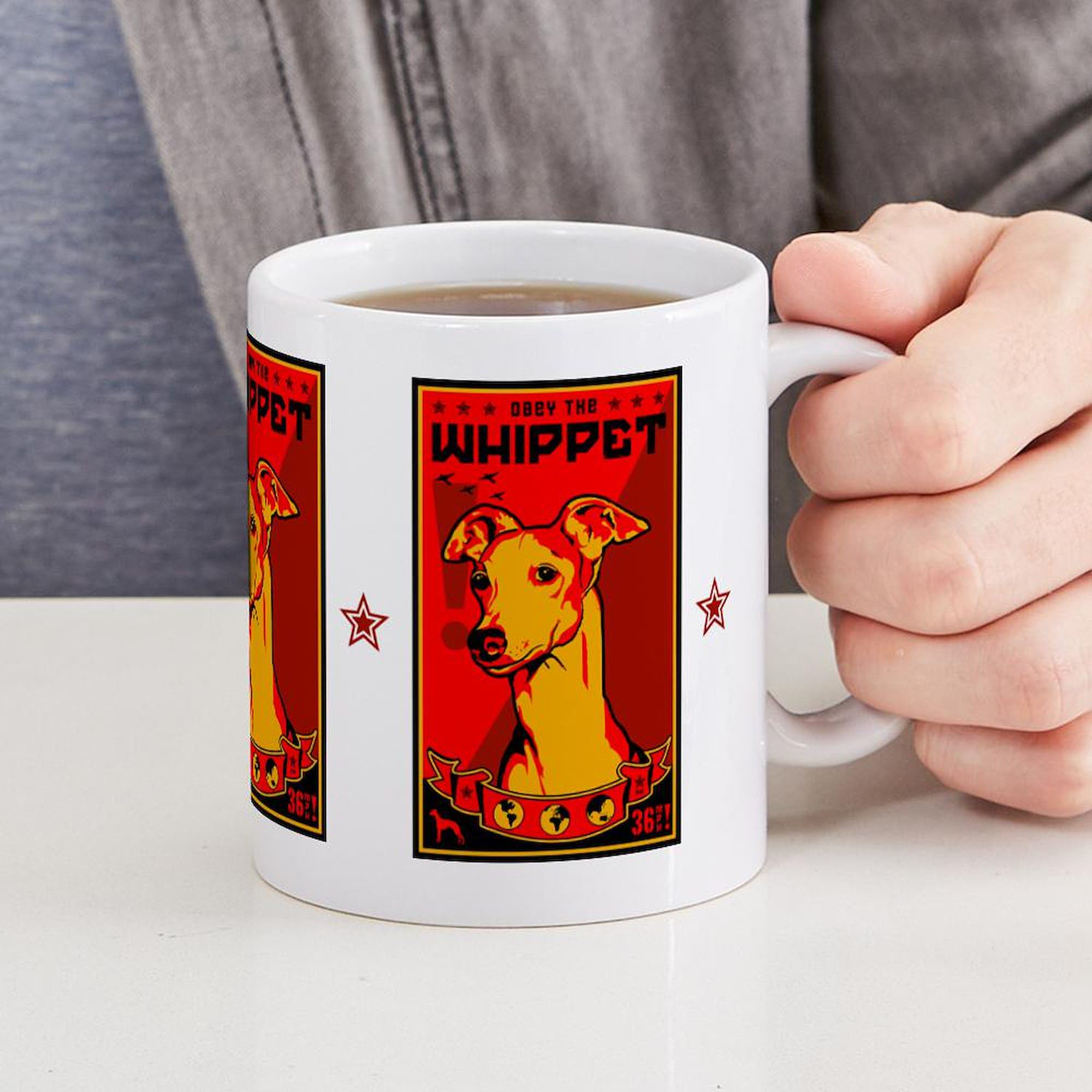 Lévrier Whippet Tasse À Café | Cadeaux d'entreprise haut de gamme faits