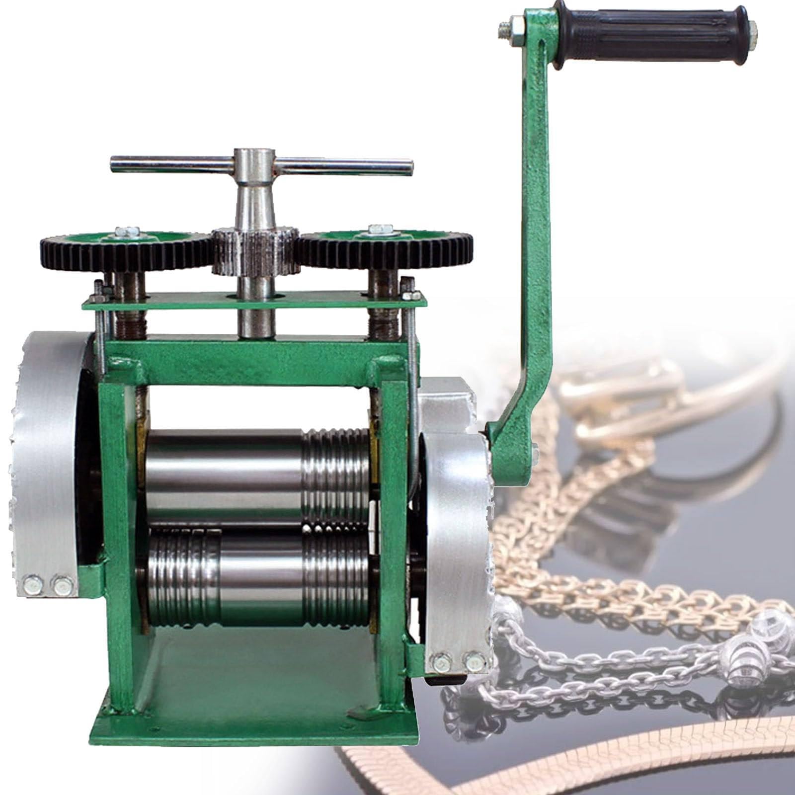 AYCDL Rolling Mills,Jewelry Rolling Mill Machine,Combination Rolling Mill,for Metal Jewelry Sheet Square Semicircle Pattern