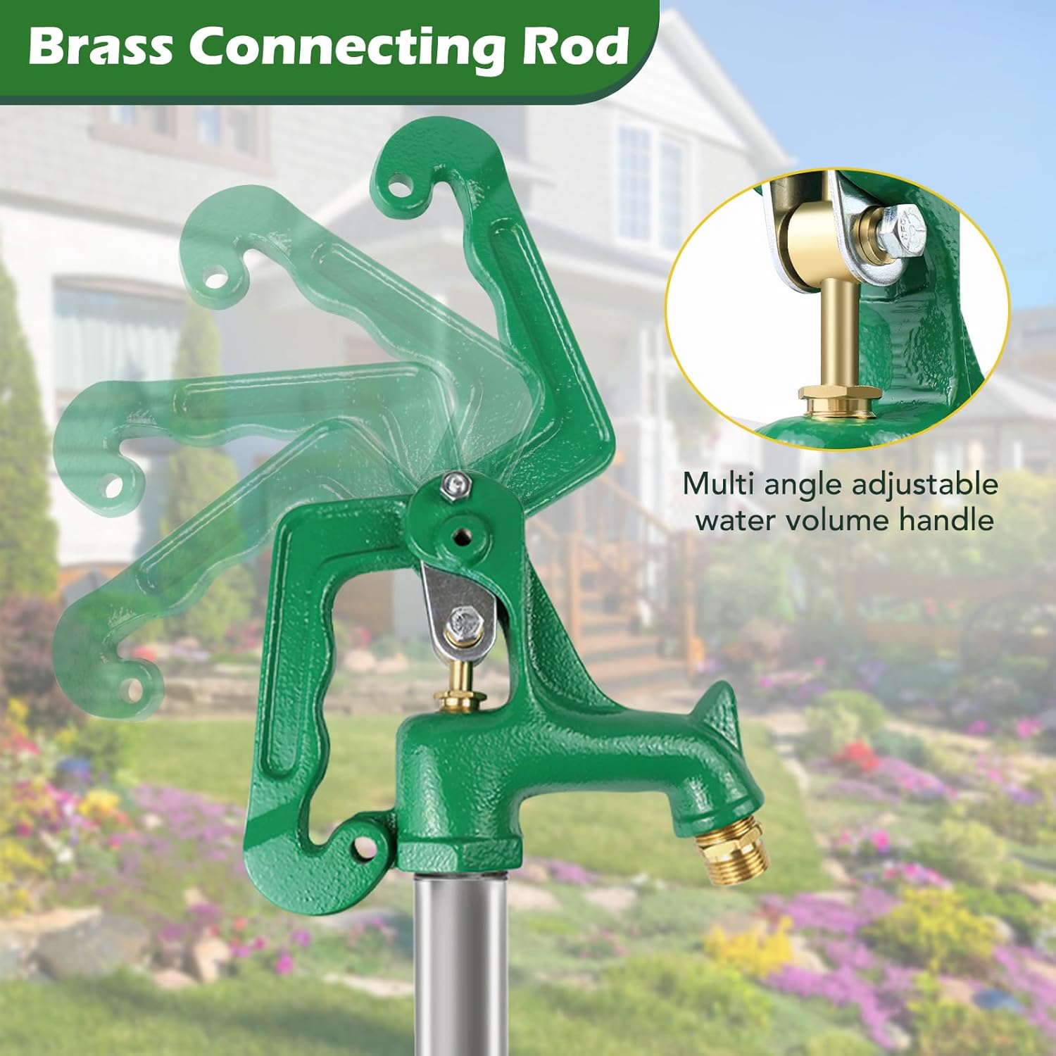 Frost Proof Yard Hydrant,Freeze Proof Outdoor Faucet Frost Free Hydrant for Yard Garden Farm Pasture Irrigation,Water Faucet 3/4 Pipe Connection,4.25ft Total Length 24 Bury Depth