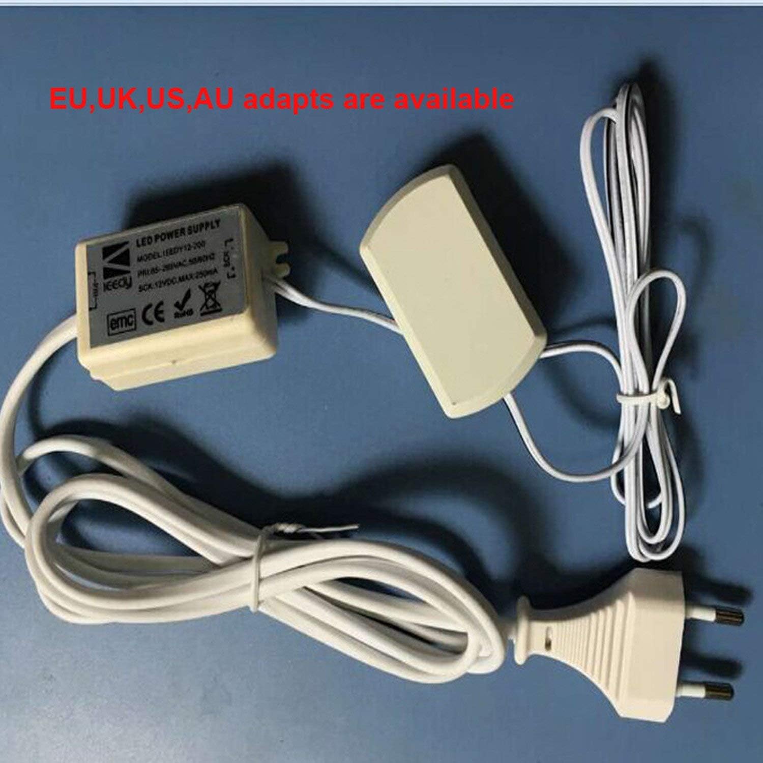 LED Illuminated Sign Standoff Mount Kit for Wall Mounted Signage and Displays,Up To 3/8-Inch Thick,White