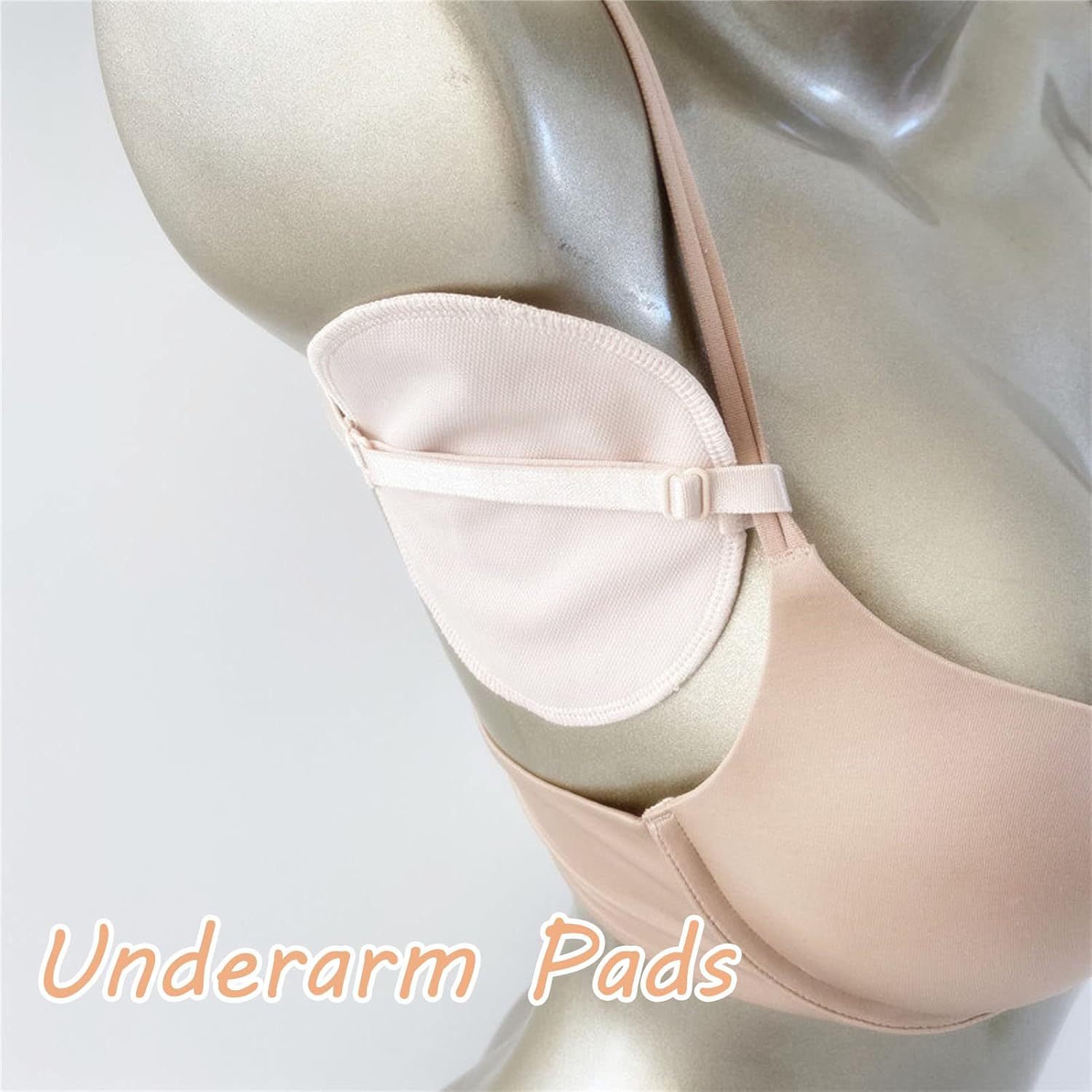 Dioche 2pcs Underarm, Reusable Adjusted Armpit, Breathable Cotton Armpit Sweat Strap Pads for Women Men, Non Sweat Armpit, Wholesale Business