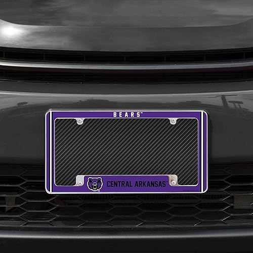 Miniatura 55 de Rico Industries NCAA Classic 12" x 6" Chrome All Over Automotive License Plate Frame for Car/Truck/SUV