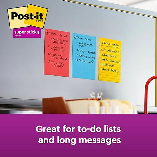 Miniatura 4 de 3M Post-it 6603SSAN Pads, colores Marrakech, forrados, 4 x 6, 90 hojas, paquete de 3