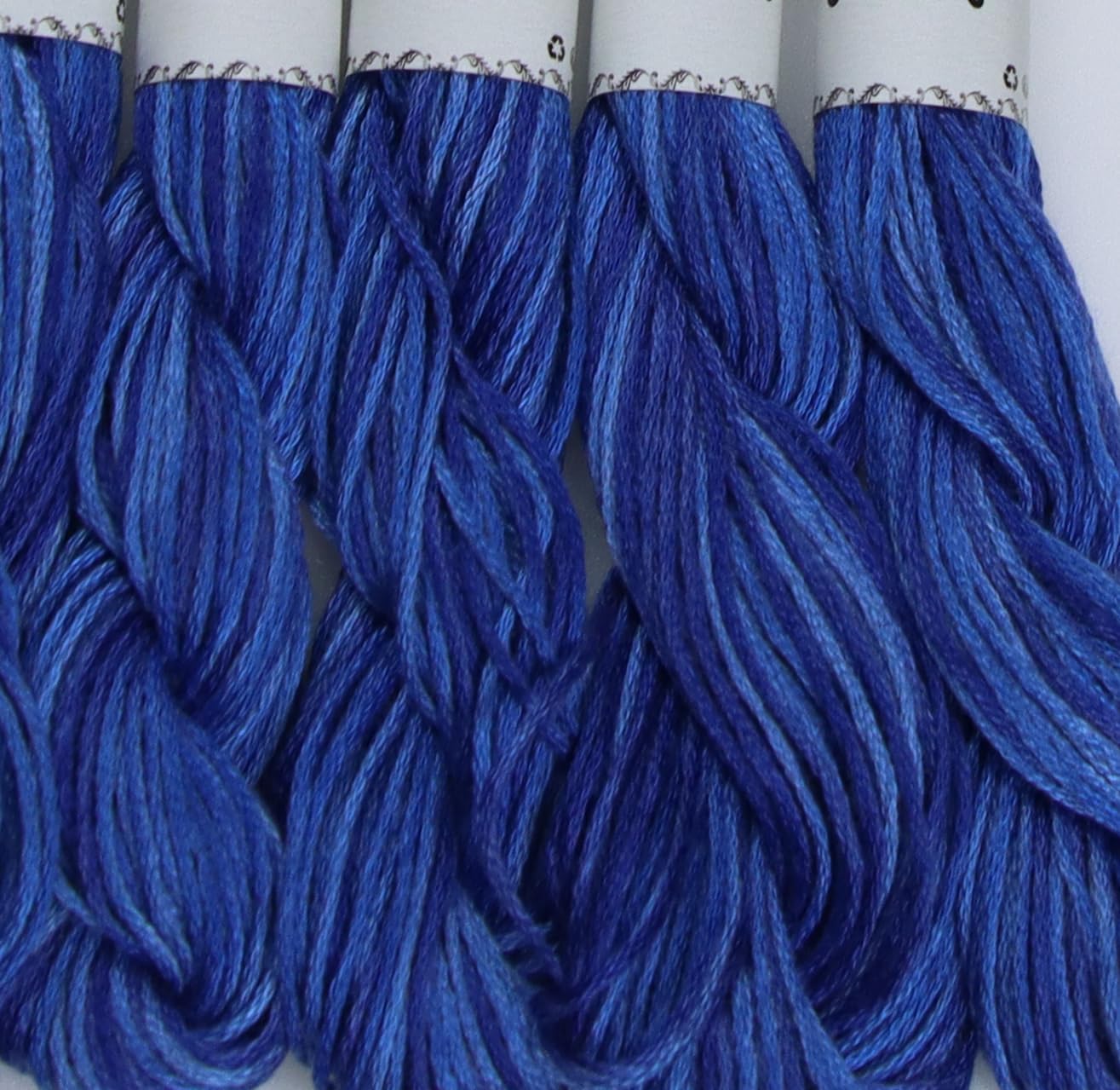 KCS Big skeins of 25 Meters Size 25 Color Variegated Cross Stitch Stranded Threads,12 skeins,07