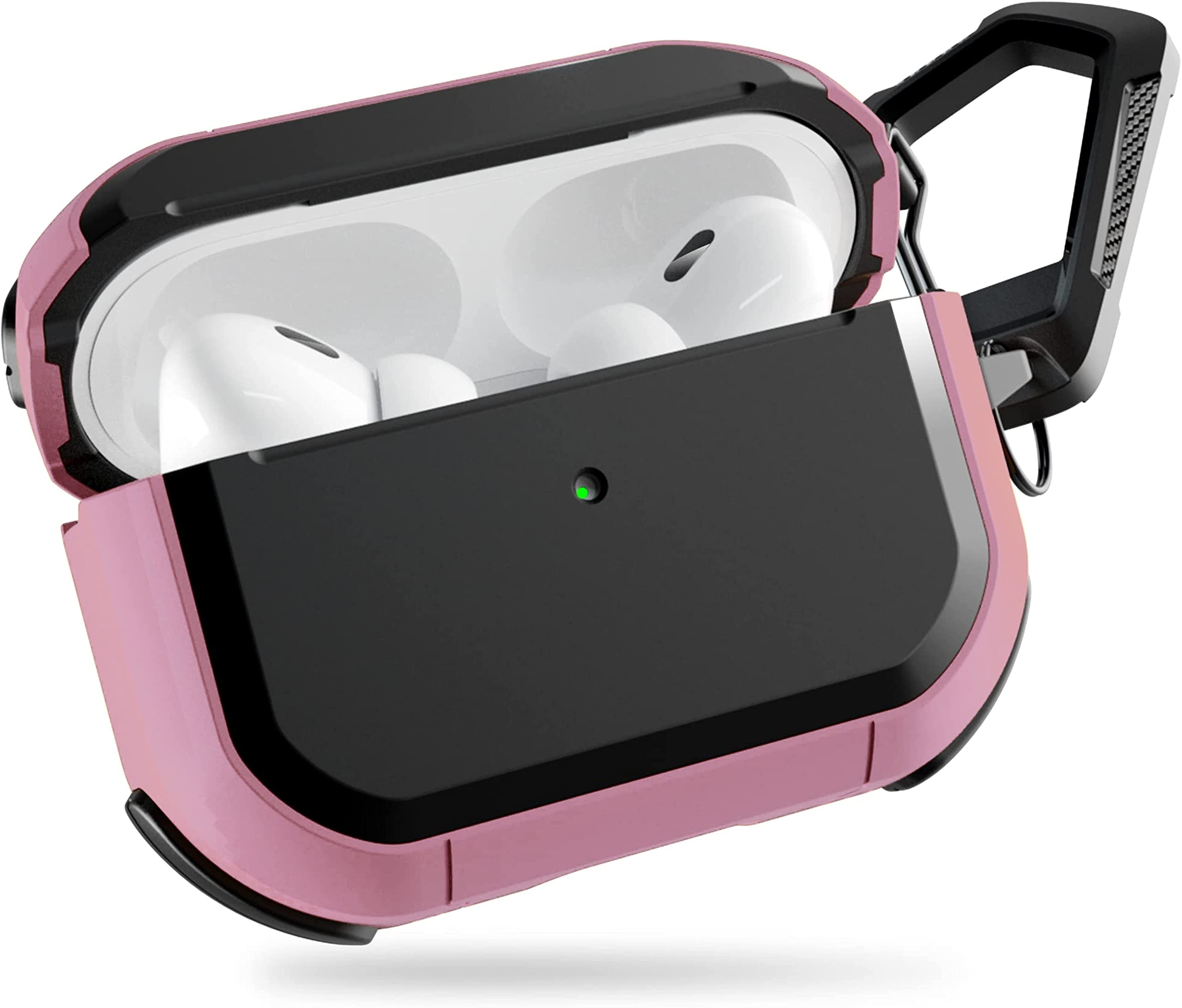 Mavro Armor Rugged Eggshell Case Cover Compatible with Apple AirPods Pro 2 (Pink)