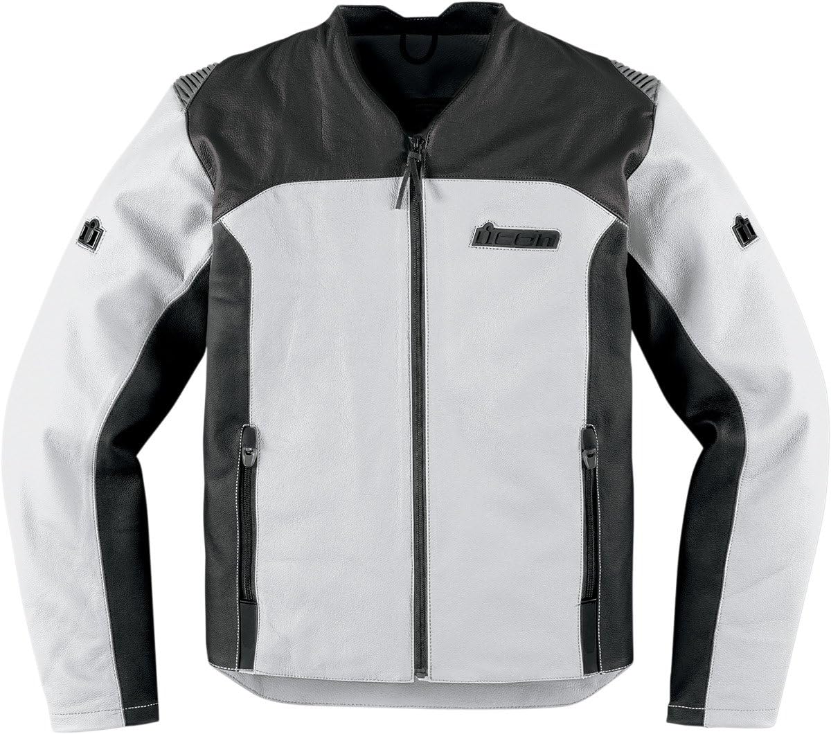 Icon Device Leather Jacket White LG Automotive