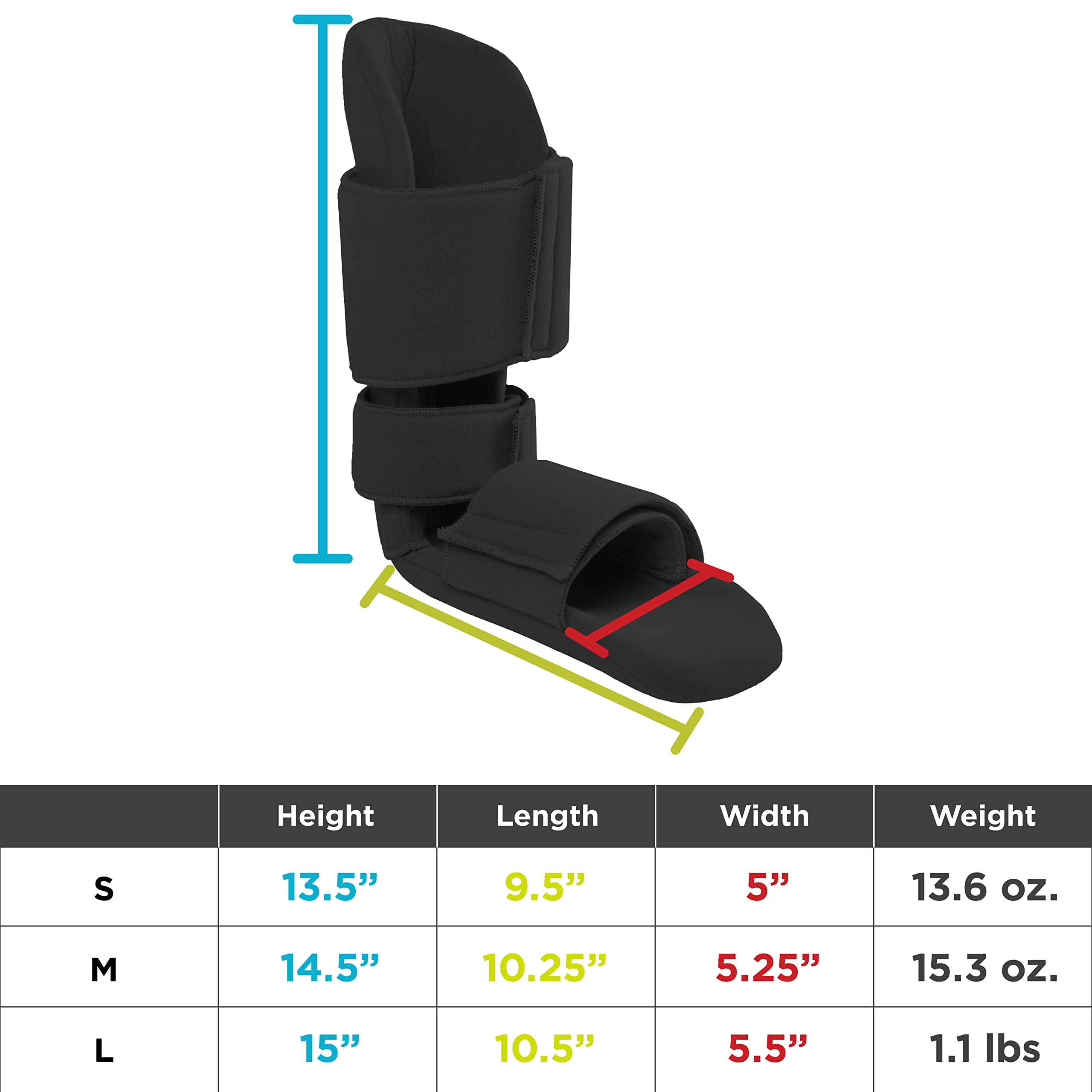 BraceAbility BOTAS Fasciales Plantar | Férula Nocturna de Fondo Bando Estira Los Ligamentos Fasciales Plantar Para Apoyar el Tendón de Aquiles (grande)