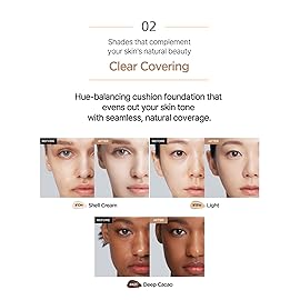 JUNG SAEM MOOL Essential Skin Nuder Cushion 36N Almond 0.49 Fl Oz, No Refill, Natural Radiant Finish Cushion Foundation with Buildable Coverage, Lightweight Texture, Korean Foundation Makeup