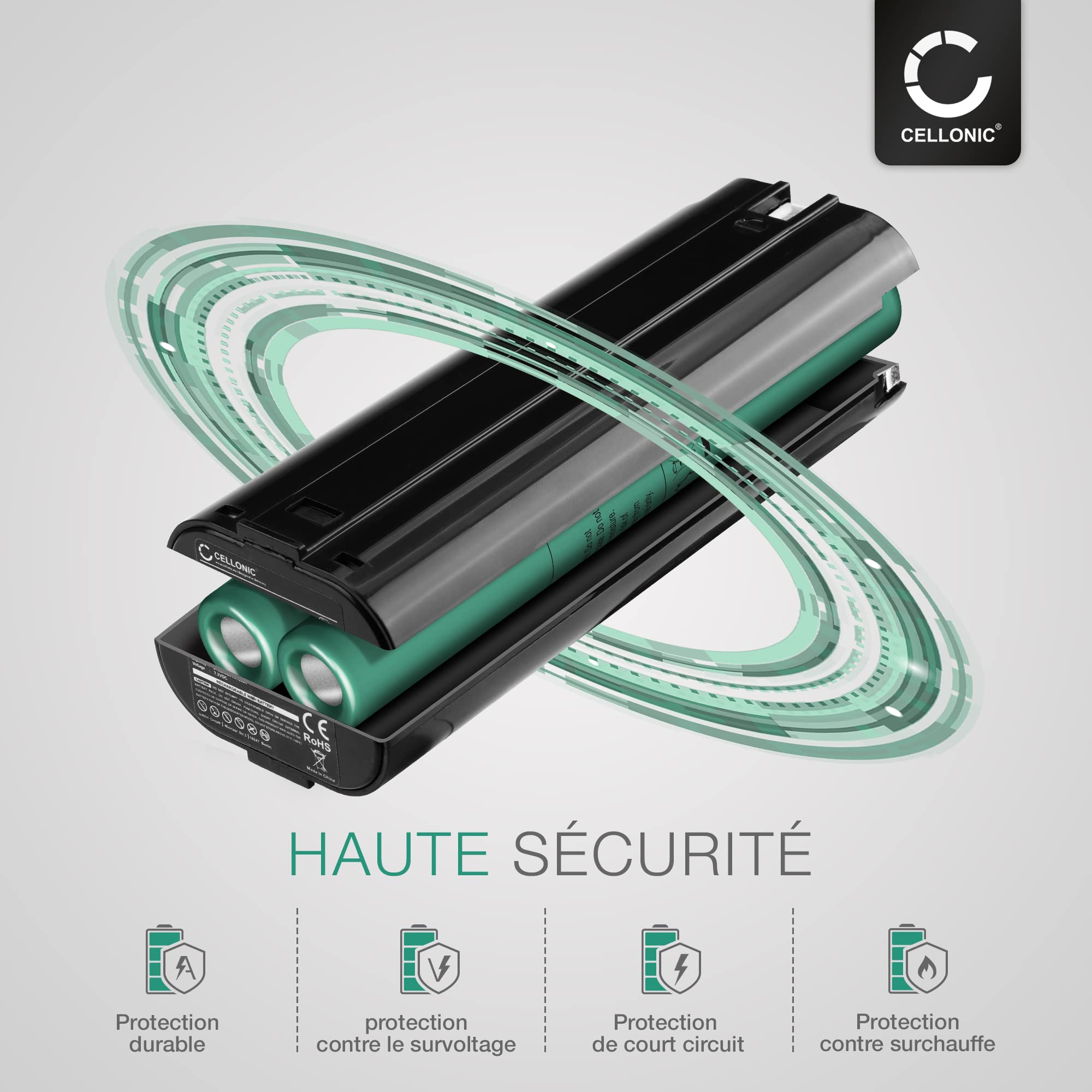 Vhbw Passend Für Makta ML700 Flashlght, ML701, DA302DWB, UH3000D