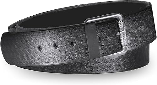 IBRO Cinturón táctico de alta calidad para pistola de cuero CCW EDC, 14 onzas, 100% cuero auténtico, 1 pulgadas de ancho, 0.2 pulgadas de grosor