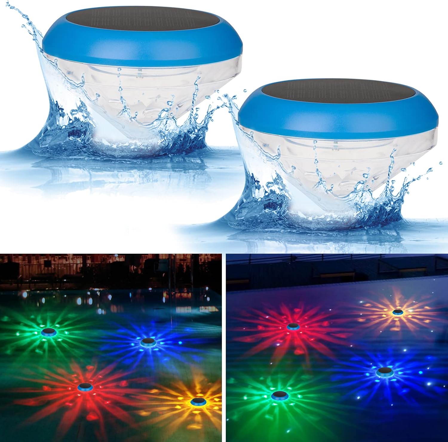 RRRPIO Bath Lights,Floating Pool Lights That Float with