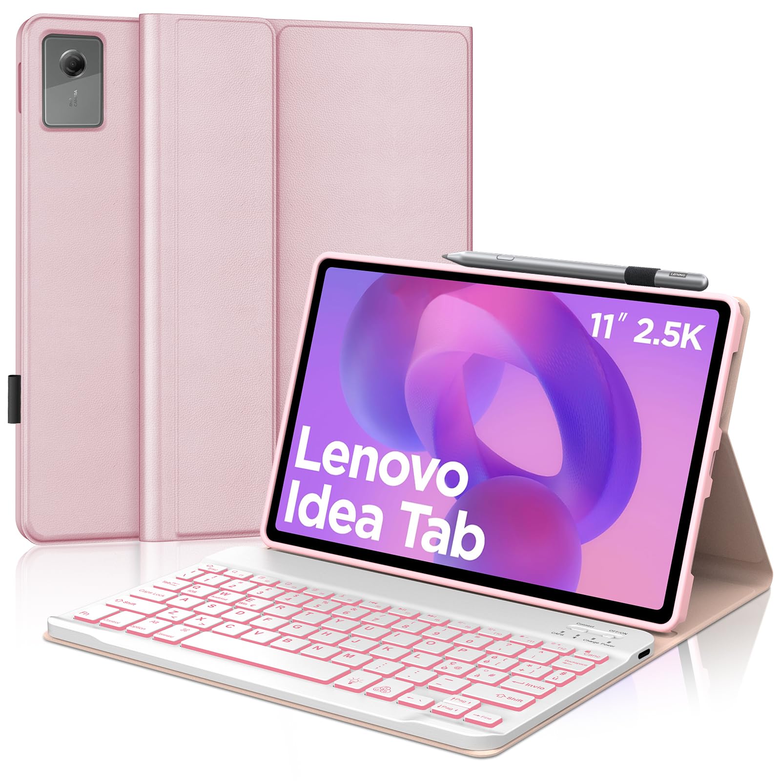 Per Lenovo Idea Tab 11" (2025) Cover Tastiera con RGB Italiana