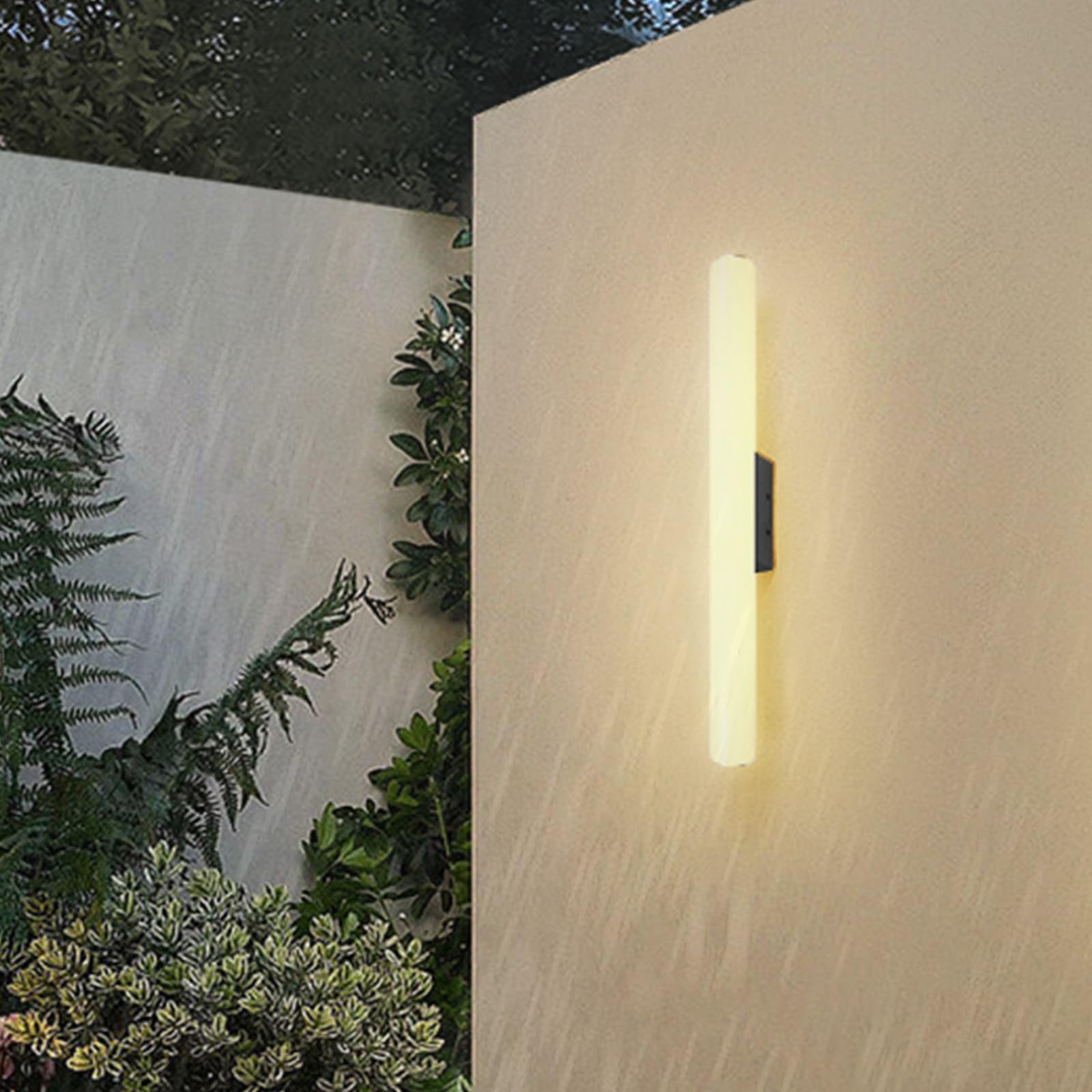 Luminaires d'extérieur modernes en métal aluminium style épuré 80 cm
