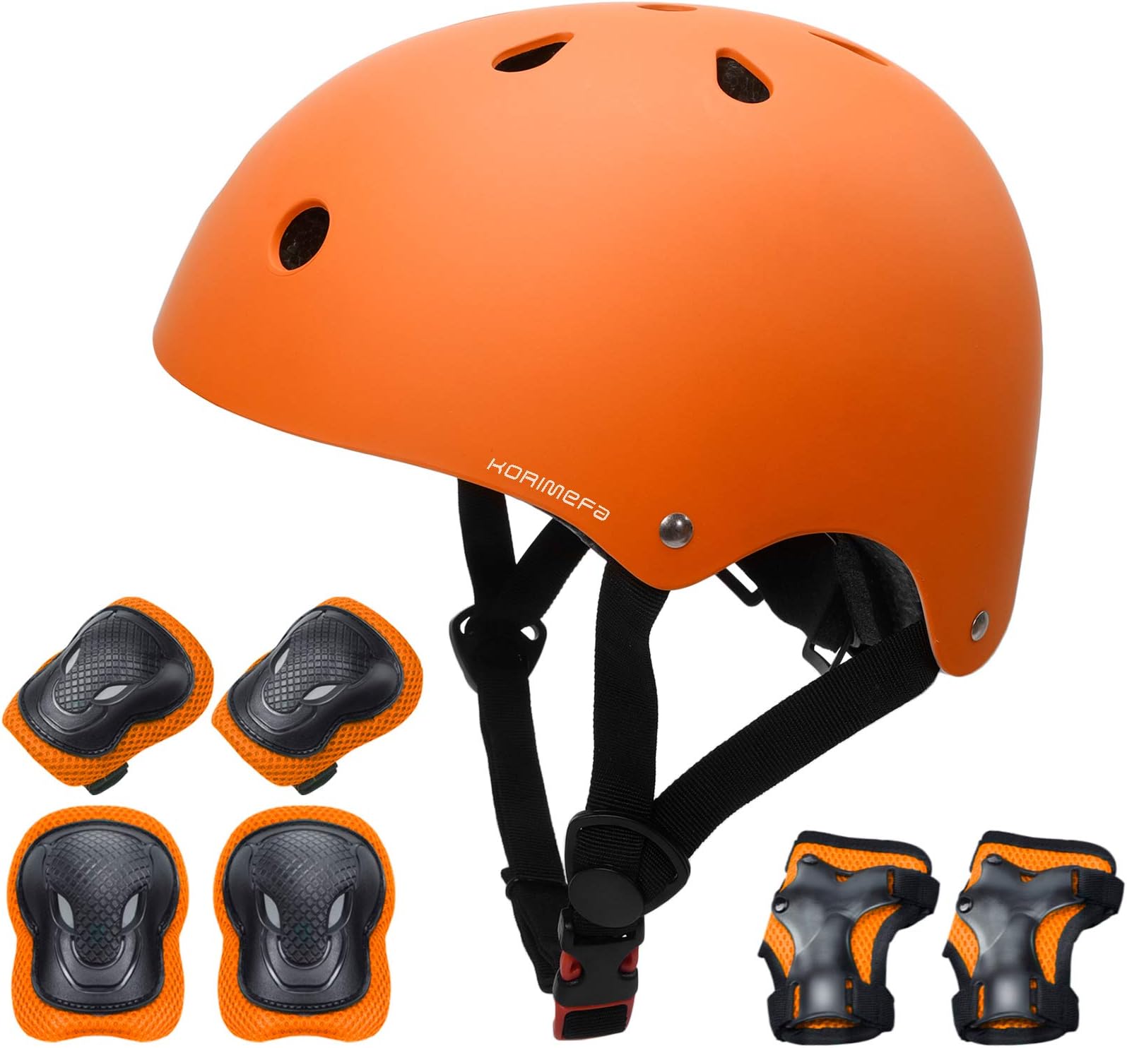 KORIMEFA Kids Bike Helmet Toddler Helmet for 2-13 Years Old Boys Girls Adjustable Skateboard Helmet Multi-Sports Lightweight Helmet Safety Protection Gear for BMX Cycling Skateboard Scooter