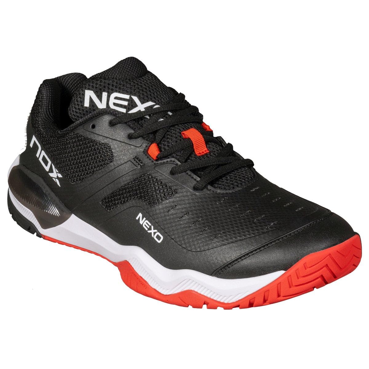 Pickleball Shoes Men Women Pickleball LUX Nexo Black/RED Lava – Unisex Court Shoes w/AGG Technology, Lateral Support, Maximum Cushioning & Optimal Grip for Superior Performance, Comfort & Stability